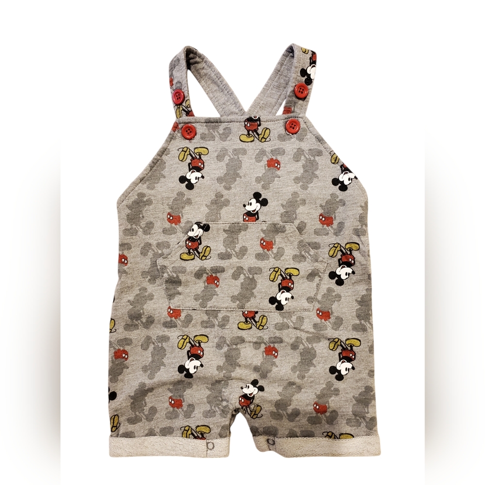 Disney Mickey Mouse Gray Overalls